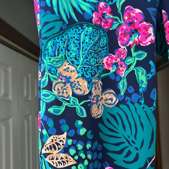 Lilly Pulitzer Corso Active Golf Pants Size 4 Colorful Print Floral Leopards - Picture 3 of 7